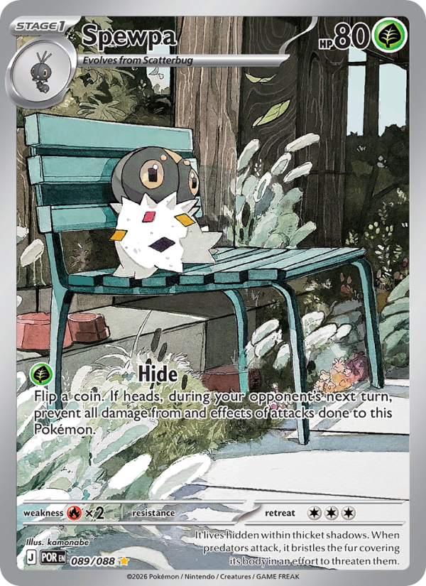 Spewpa 89/88 Illustration Rare | Perfect Order | Pokemon Card