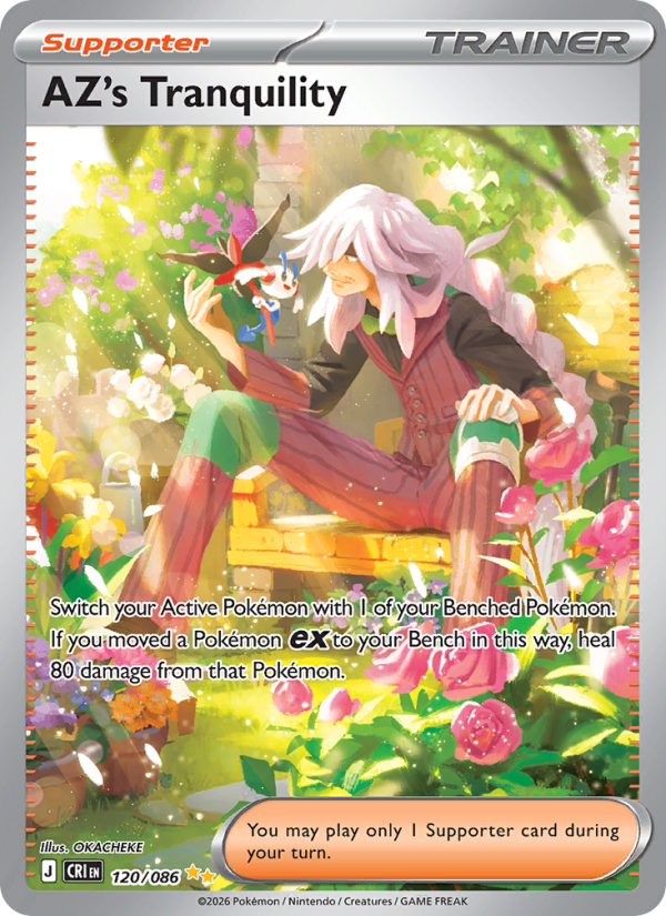 AZ's Tranquility 120/86 Special Illustration Rare | Chaos Rising | Pokemon Card