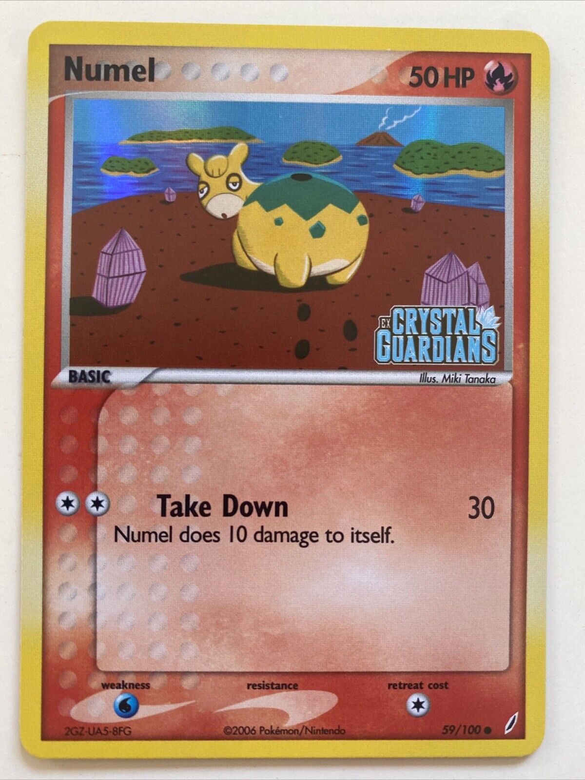 Numel 59/100 Stamped Holo | Crystal Guardians | Pokemon Card