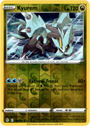 Kyurem 116/203 Reverse Holo | Evolving Skies | Pokemon Card