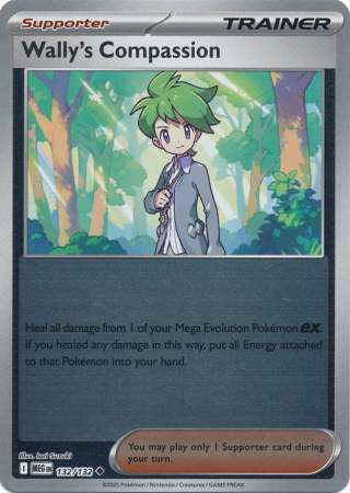 Wally's Compassion 132/132 Reverse Holo | Mega Evolution | Pokemon Card