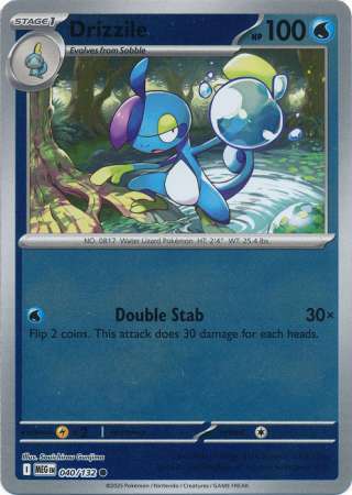 Drizzile 40/132 Reverse Holo | Mega Evolution | Pokemon Card