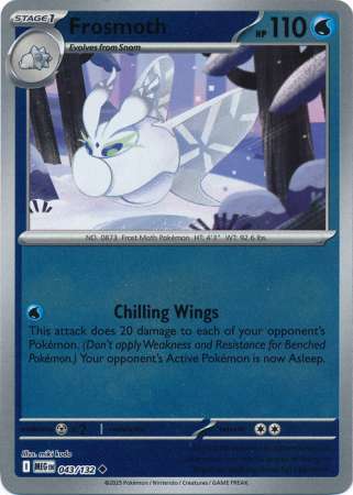 Frosmoth 43/132 Reverse Holo | Mega Evolution | Pokemon Card
