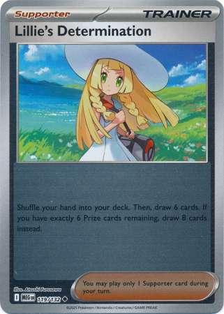 Lillie's Determination 119/132 Reverse Holo | Mega Evolution | Pokemon Card