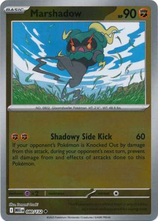 Marshadow 80/132 Reverse Holo | Mega Evolution | Pokemon Card