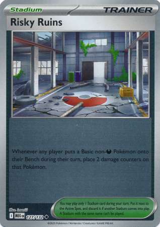 Risky Ruins 127/132 Reverse Holo | Mega Evolution | Pokemon Card