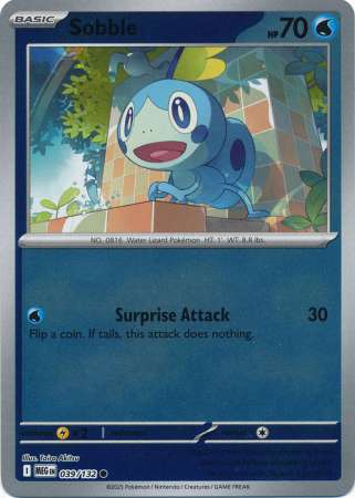 Sobble 39/132 Reverse Holo | Mega Evolution | Pokemon Card