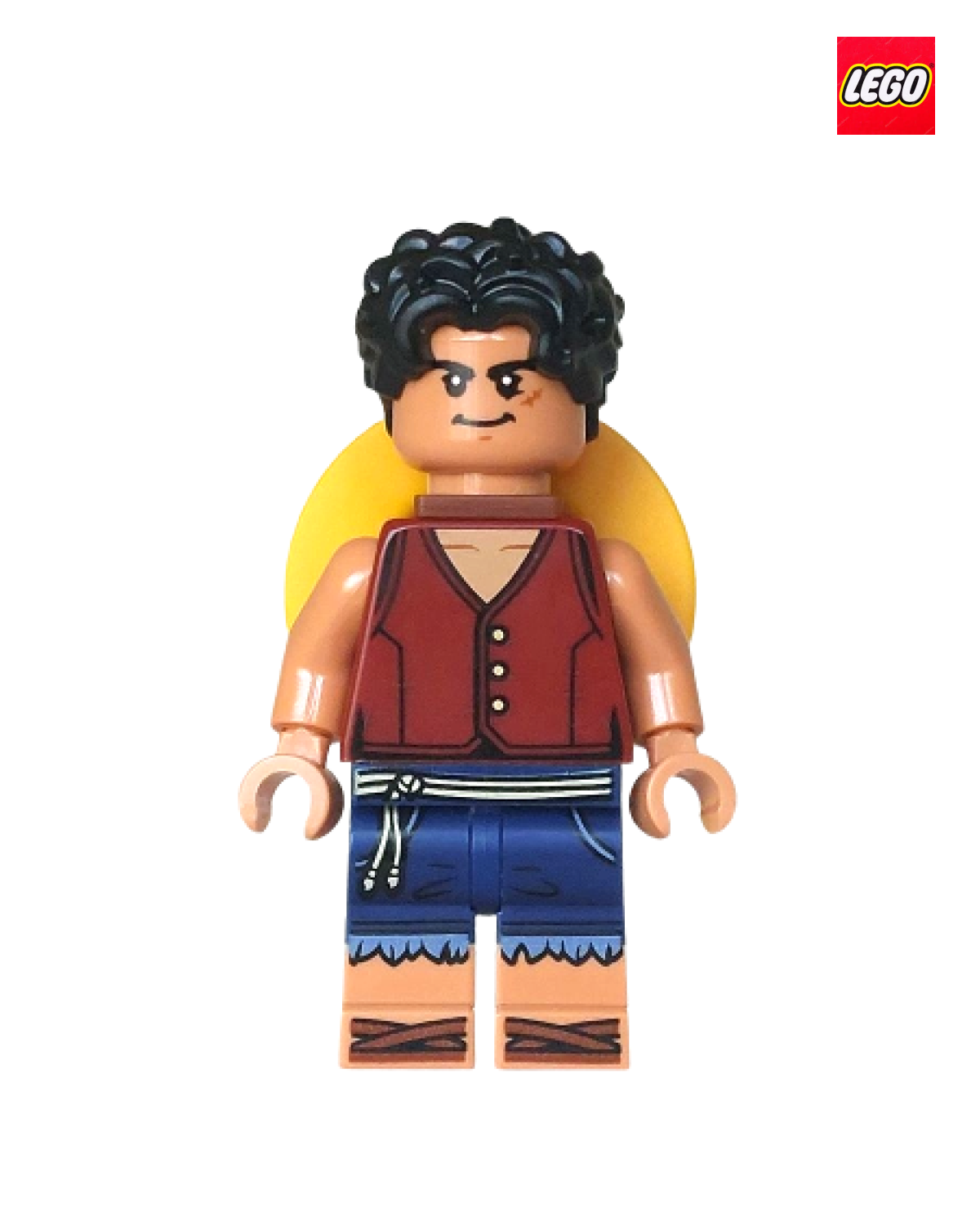 Monkey D. Luffy (Straw Hat on Back) | One Piece | LEGO Minifigure
