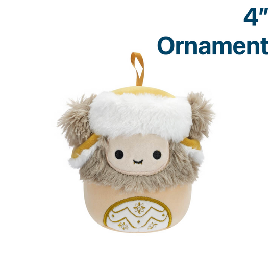 Sasquatch ~ Holiday 4" Ornament Squishmallow Plush ~ PRE-ORDER ~ LIMIT 1 PER CUSTOMER
