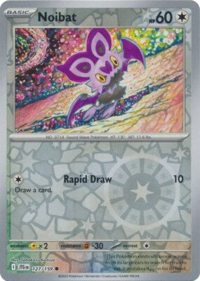 Noibat 127/159 Reverse Holo | Journey Together | Pokemon Card