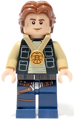 Han Solo Celebration, Wavy Hair LEGO Minifigure Star Wars