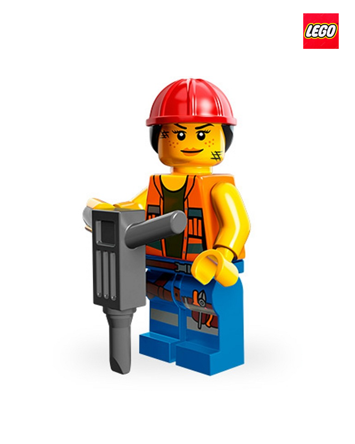 Gail the Construction Worker | LEGO Movie 1 Series | LEGO Minifigure | LEGO Movie 1 Series | LEGO Minifigure