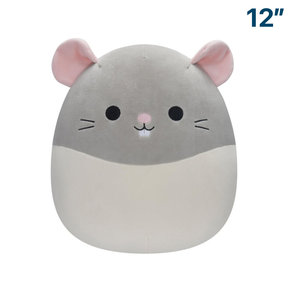 Rusty the Grey Rat ~ 12" Inch Squishmallow Plush ~ IN STOCK