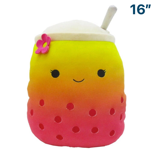 Bergit the Orange/Yellow Boba Tea ~ 16" inch Boba Tea Squad Squishmallow ~ LAST ONE!