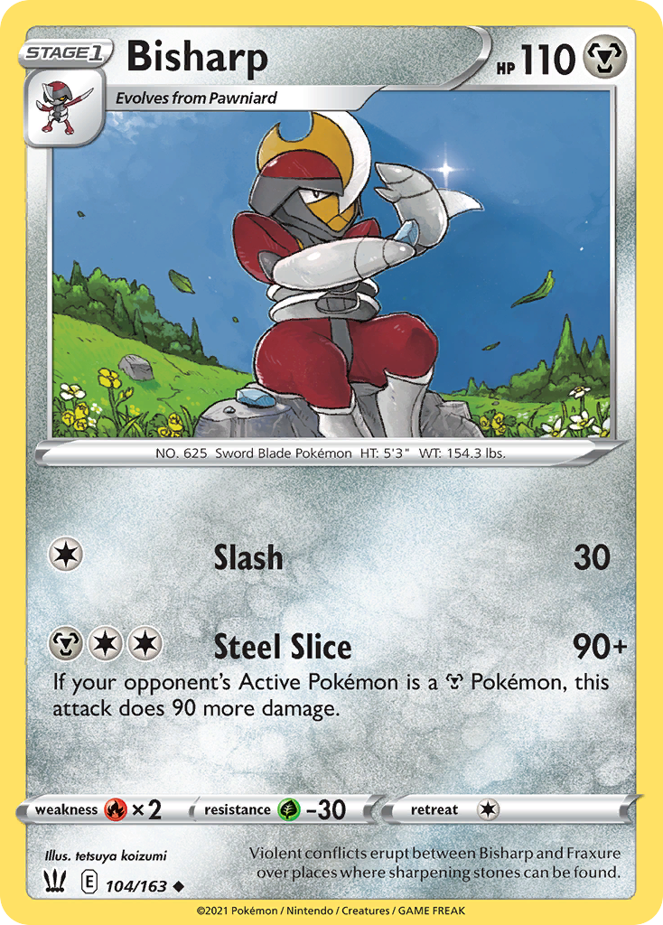Bisharp 104/163 Uncommon | Battle Styles | Pokemon Card
