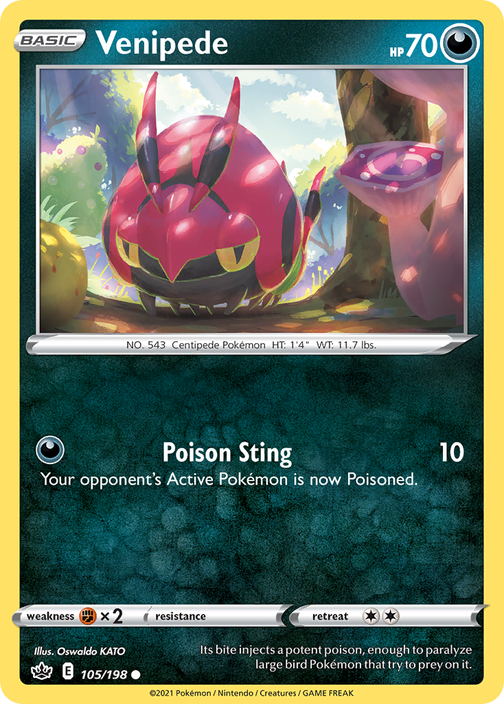 pokemon card value chilling reign Buy Venipede | Chilling Reign