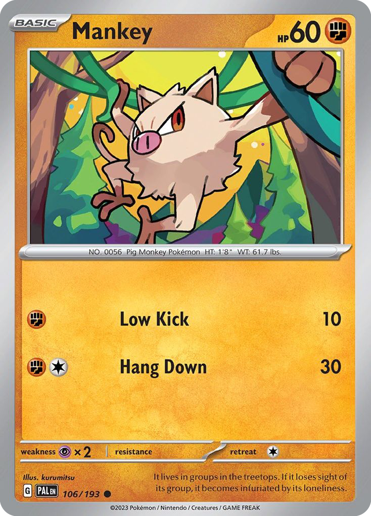 Buy Mankey Common | Paldea Evolved | Pokemon Card Australia