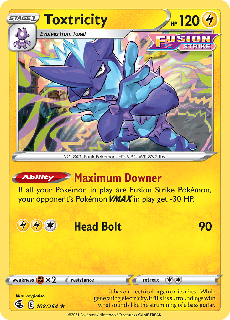 Buy Toxtricity | Fusion Strike | Pokemon Card Australia Brickheads Collectables Buy Toxtricity | Fusion Strike | Pokemon Card Australia Brickheads Collectables