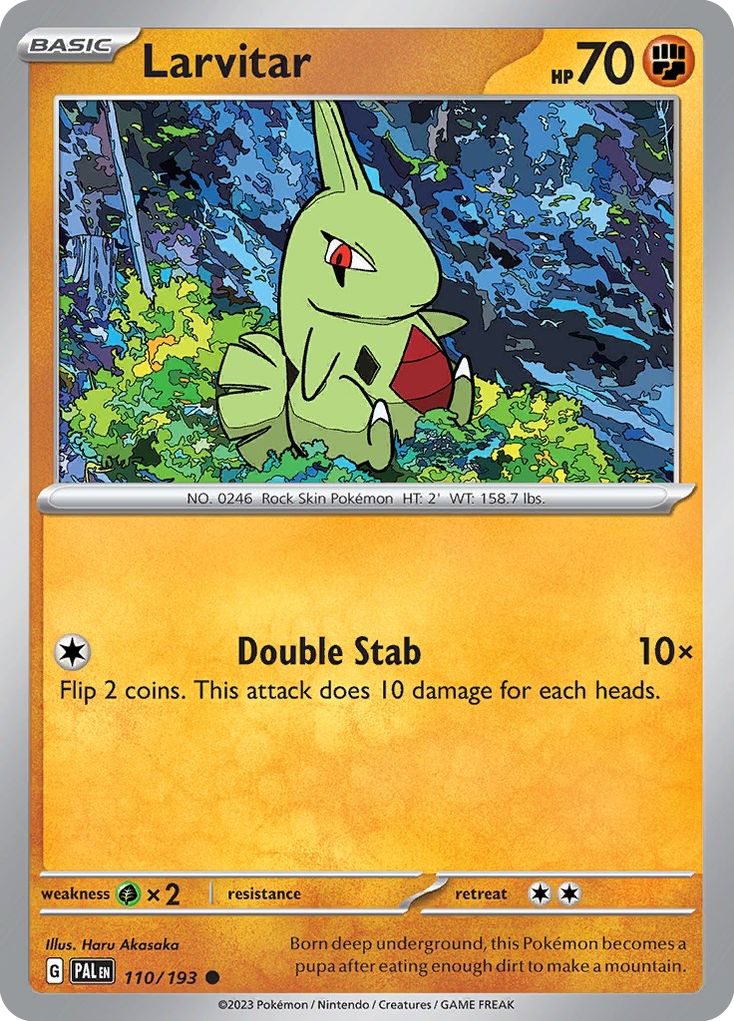 Larvitar 110/193 Common | Paldea Evolved | Pokemon Card