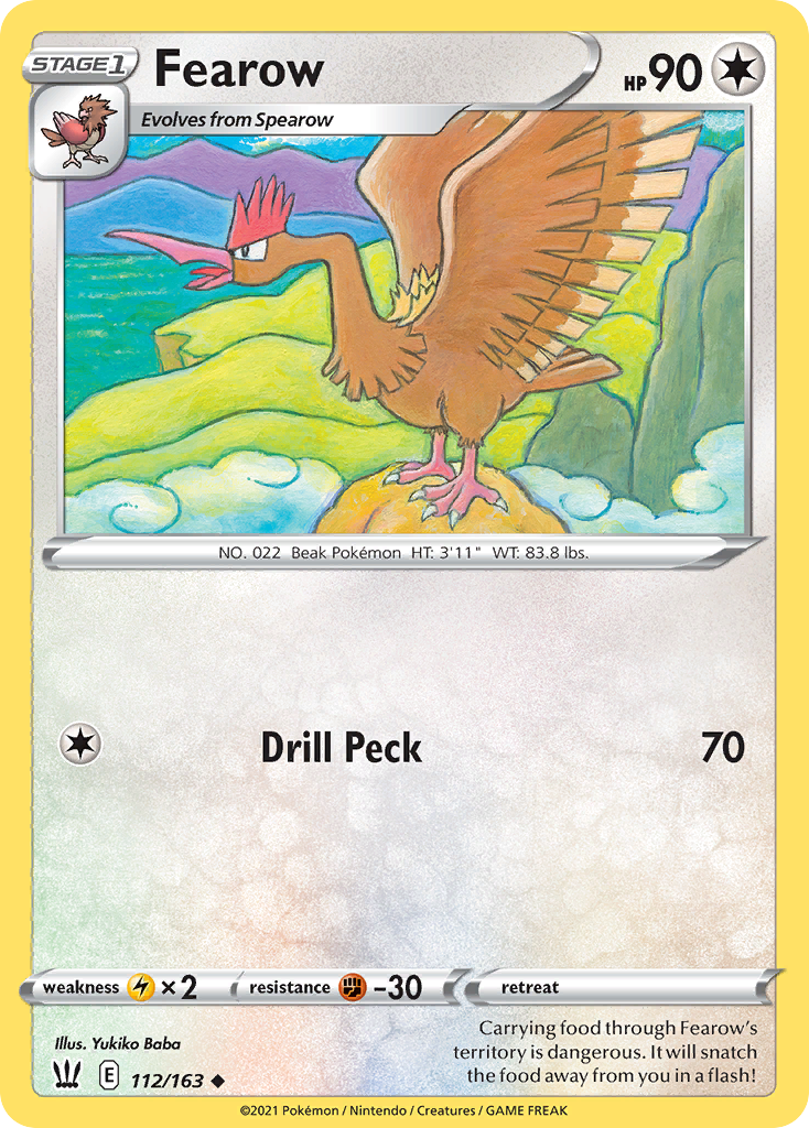 Fearow 112/163 Uncommon | Battle Styles | Pokemon Card