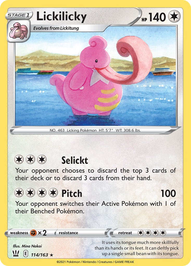 Lickilicky 114/163 Rare | Battle Styles | Pokemon Card