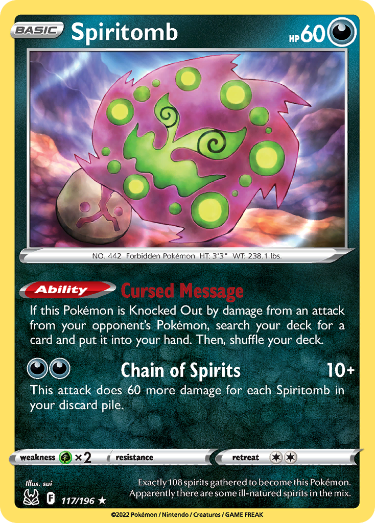 Buy Spiritomb Rare | Lost Origin | Pokemon Card Australia Brickheads Collectables Buy Spiritomb Rare | Lost Origin | Pokemon Card Australia Brickheads Collectables