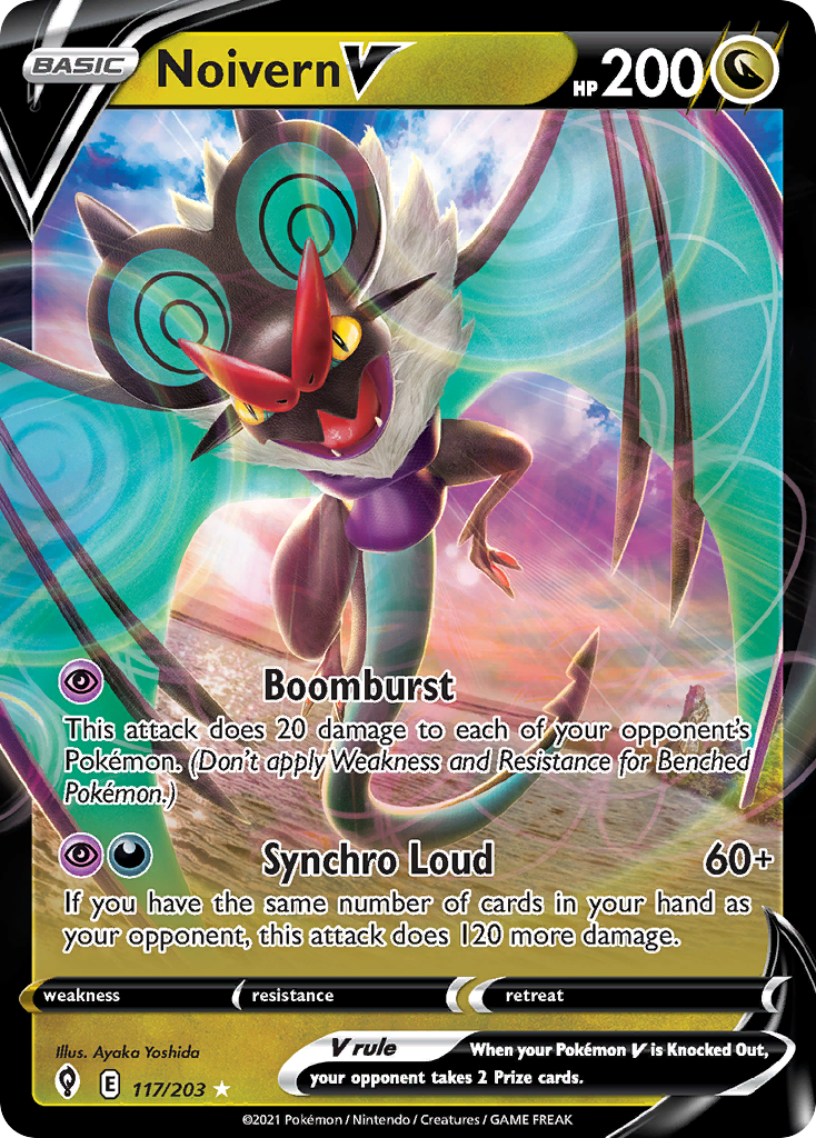 Noivern V 117/203 Rare Holo V | Evolving Skies | Pokemon