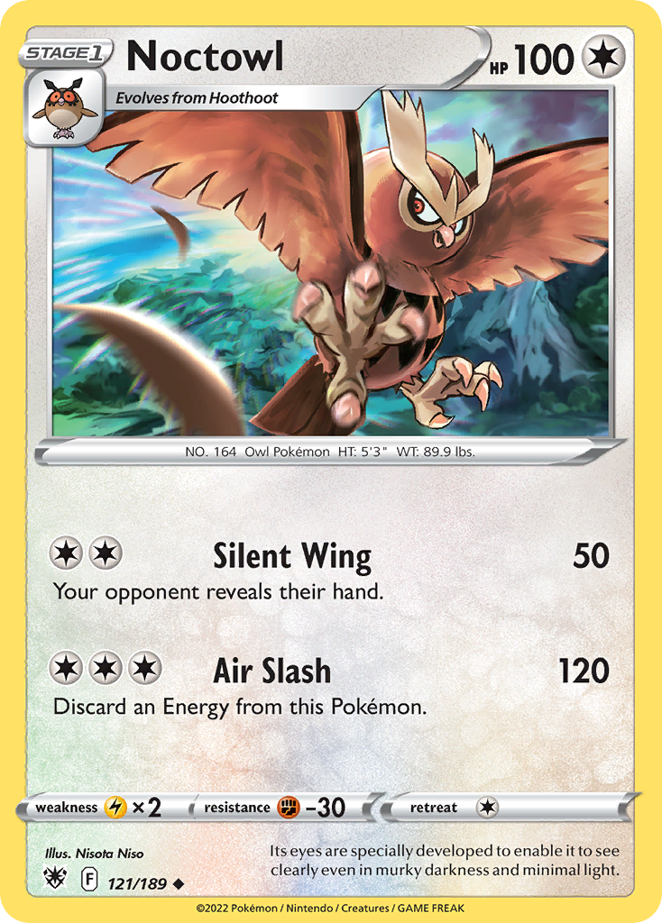 Noctowl 121/189 Uncommon | Astral Radiance | Pokemon Card