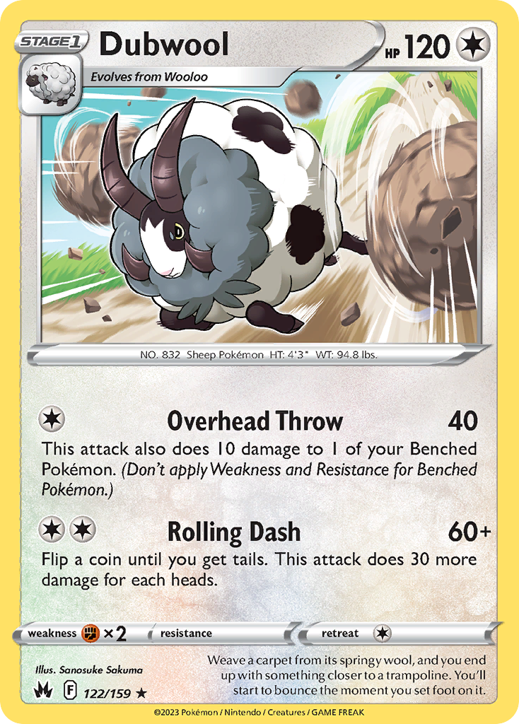 sheep pokemon card Buy Dubwool Rare | Crown Zenith
