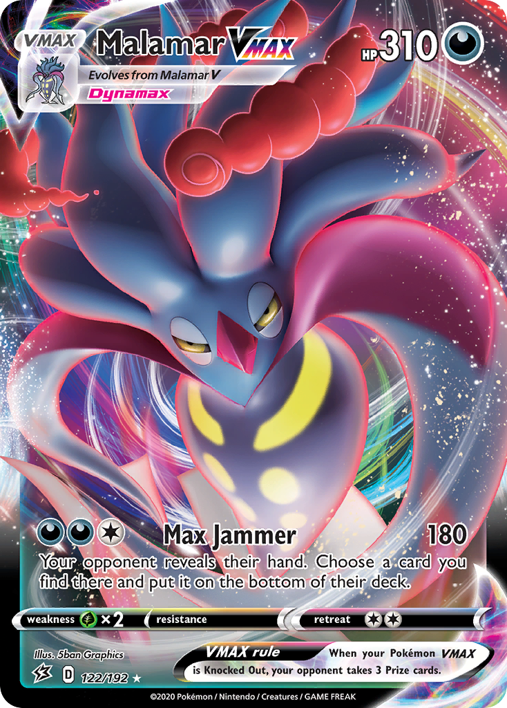 Malamar VMAX 122/192 Rare Holo VMAX | Rebel Clash | Pokemon Card