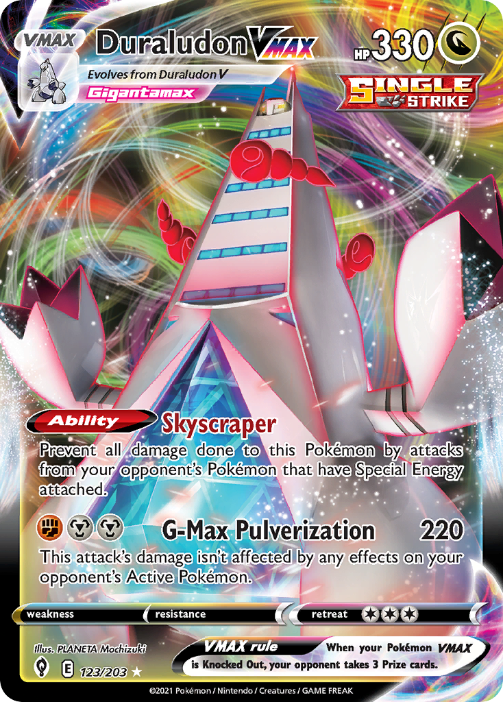 Duraludon VMAX 123/203 Rare Holo VMAX | Evolving Skies | Pokemon Card