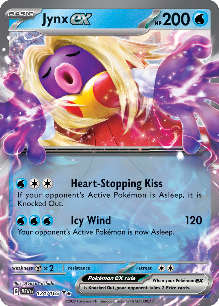 Jynx ex 124/165 Double Rare | 151 | Pokemon Card