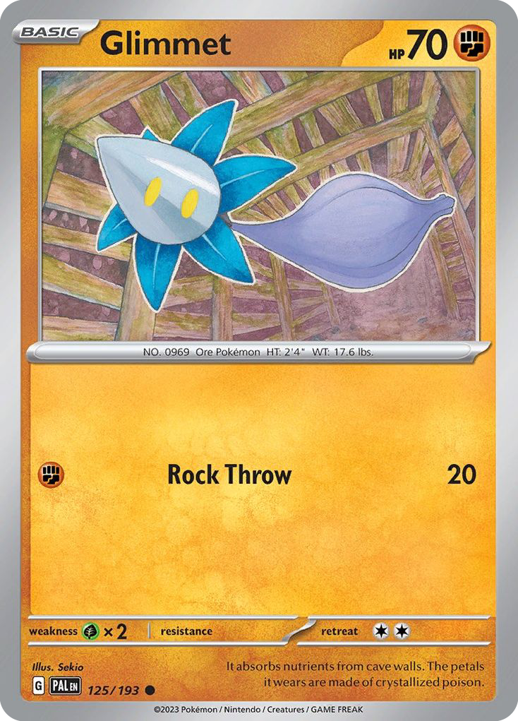 Glimmet 125/193 Common | Paldea Evolved | Pokemon Card