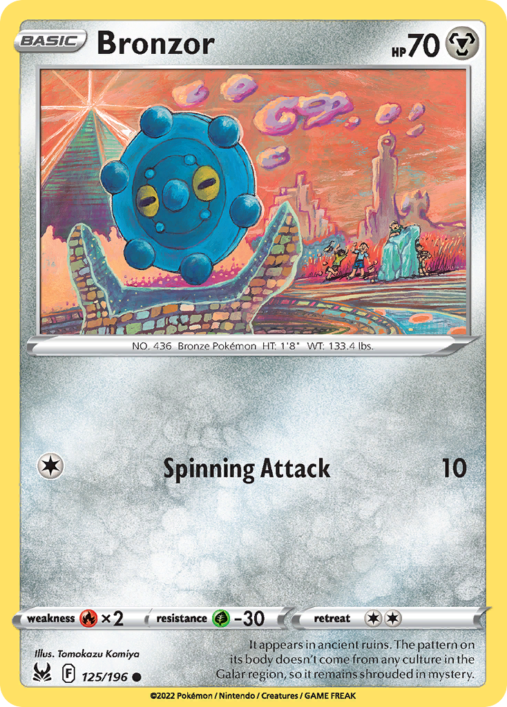 Bronzor 125/196 Common | Lost Origin | Pokemon Card