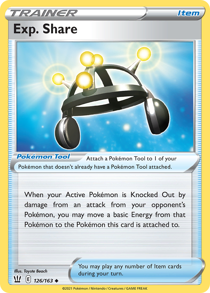 Exp. Share 126/163 Uncommon | Battle Styles | Pokemon Card