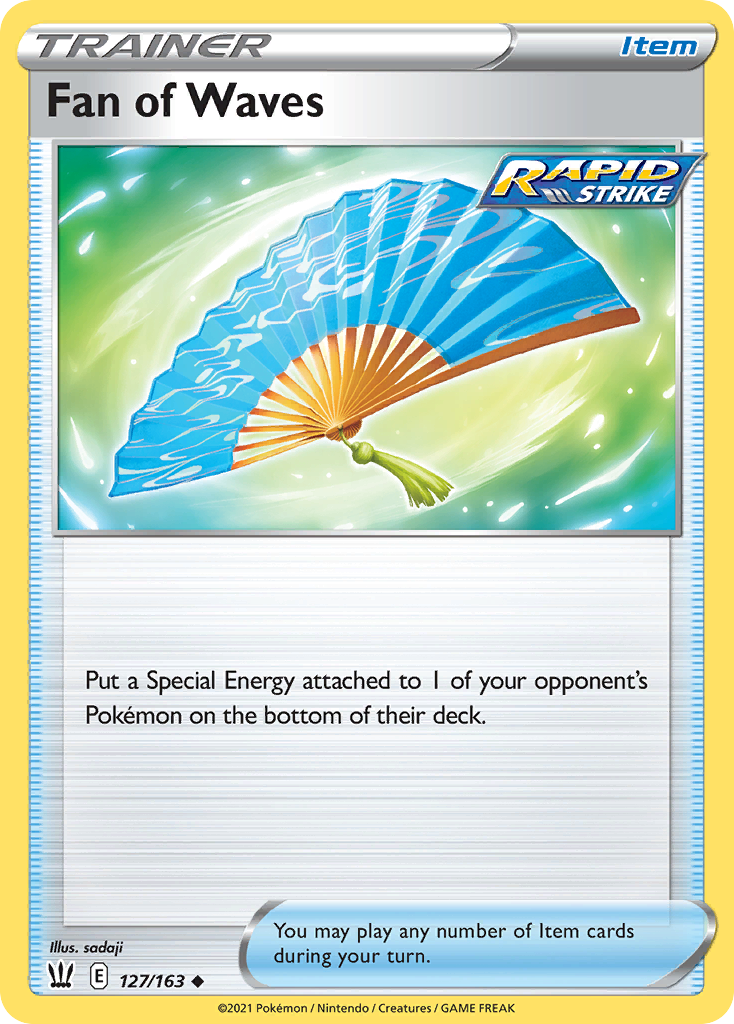 Fan of Waves 127/163 Uncommon | Battle Styles | Pokemon Card