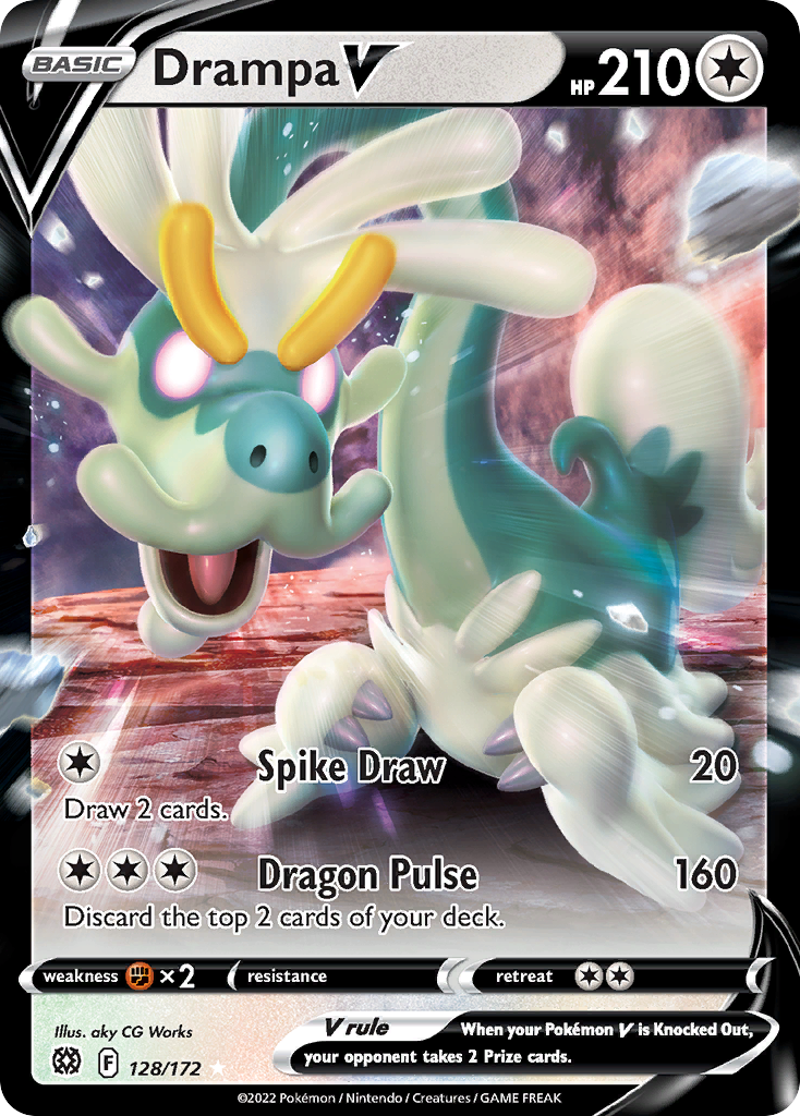 drampa holo pokemon card Surging Sparks Booster Pack
