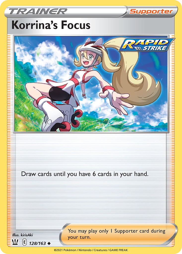 Korrina's Focus 128/163 Uncommon | Battle Styles | Pokemon Card