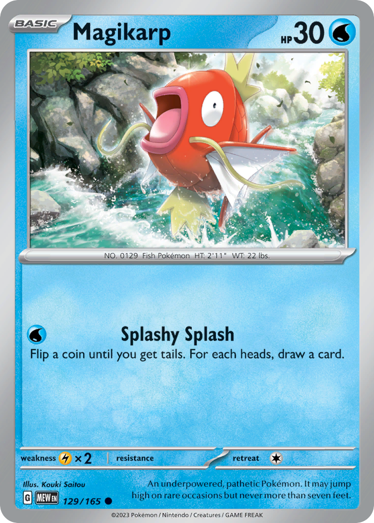 Magikarp 129/165 Common | 151 | Pokemon Card