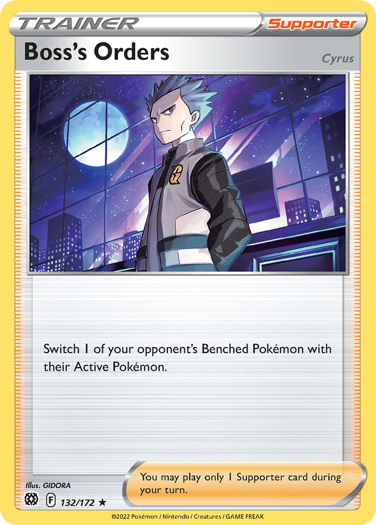 Boss's Orders 132/172 Rare Holo | Brilliant Stars | Pokemon Card