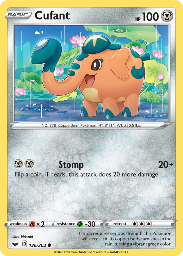 Cufant 136/202 Common | Sword & Shield | Pokemon Card