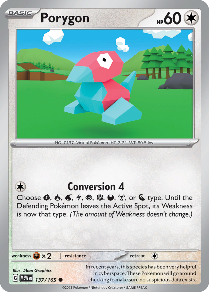 Buy Porygon 137/165 Common | 151