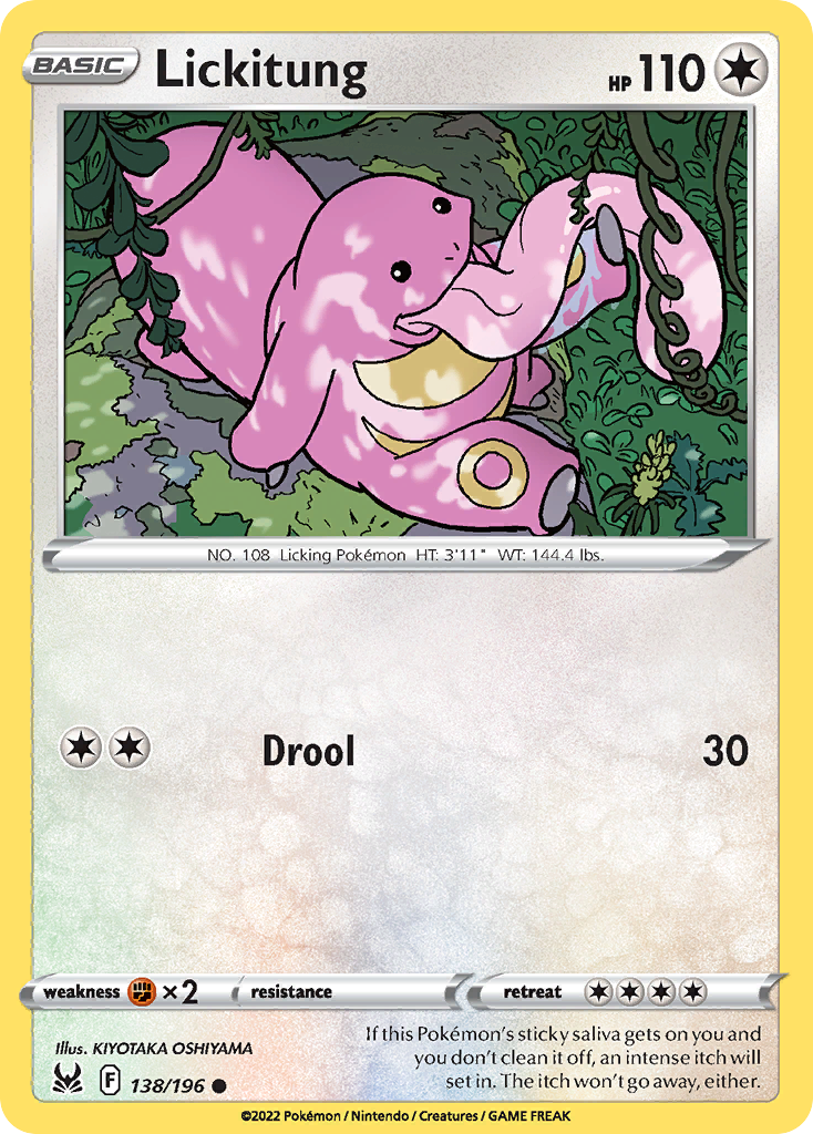 Lickitung 138/196 Common | Lost Origin | Pokemon Card