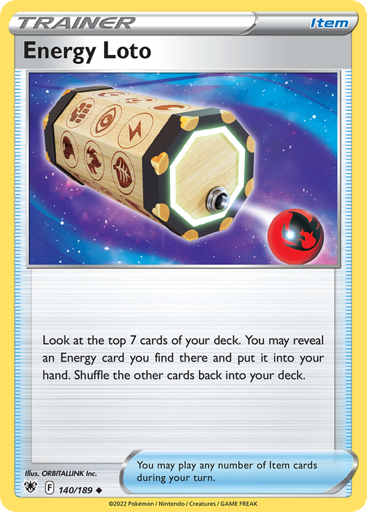 Energy Loto 140/189 Uncommon | Astral Radiance | Pokemon Card
