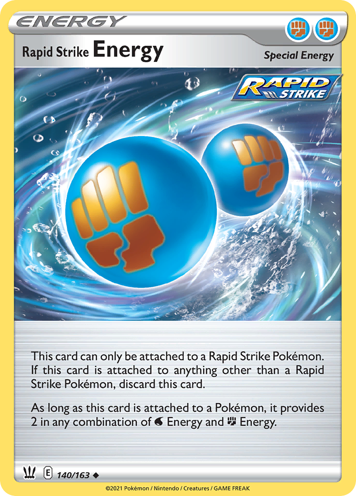 Rapid Strike Energy 140/163 Uncommon | Battle Styles | Pokemon Card