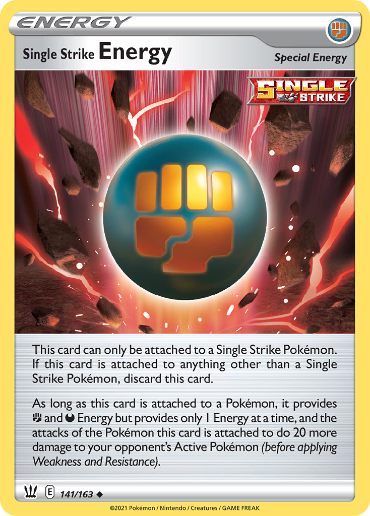 Single Strike Energy 141/163 Uncommon | Battle Styles | Pokemon Card