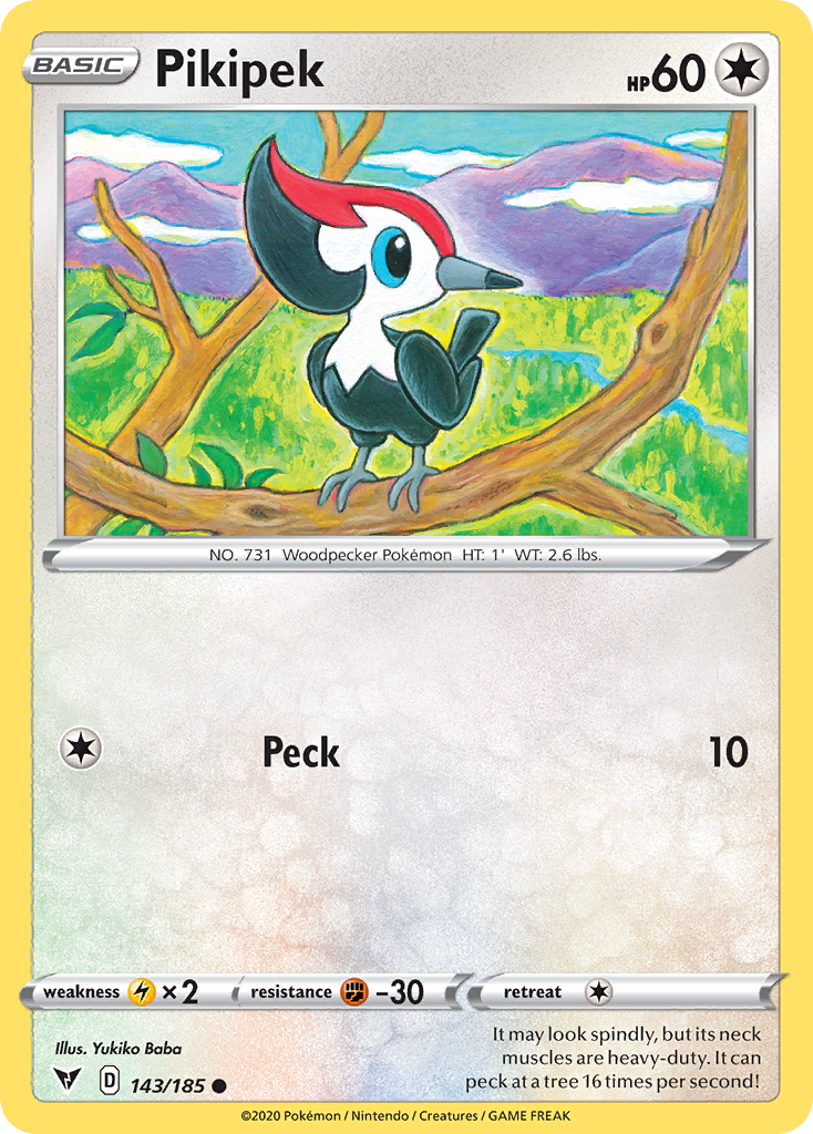 Pikipek 143/185 Common | Vivid Voltage | Pokemon Card – Brickheads
