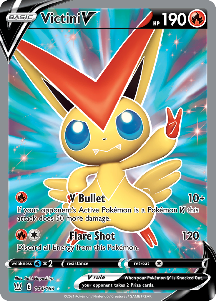 Victini V 144/163 Rare Ultra | Battle Styles | Pokemon Card