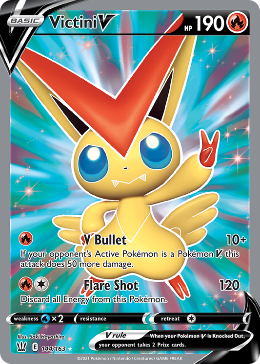 Victini V 144/163 Rare Ultra | Battle Styles | Pokemon Card