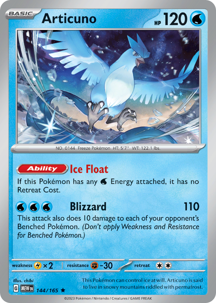 Buy Articuno 144/165 Rare | 151 | Pokemon Card Australia Brickheads Collectables Buy Articuno 144/165 Rare | 151 | Pokemon Card Australia Brickheads Collectables
